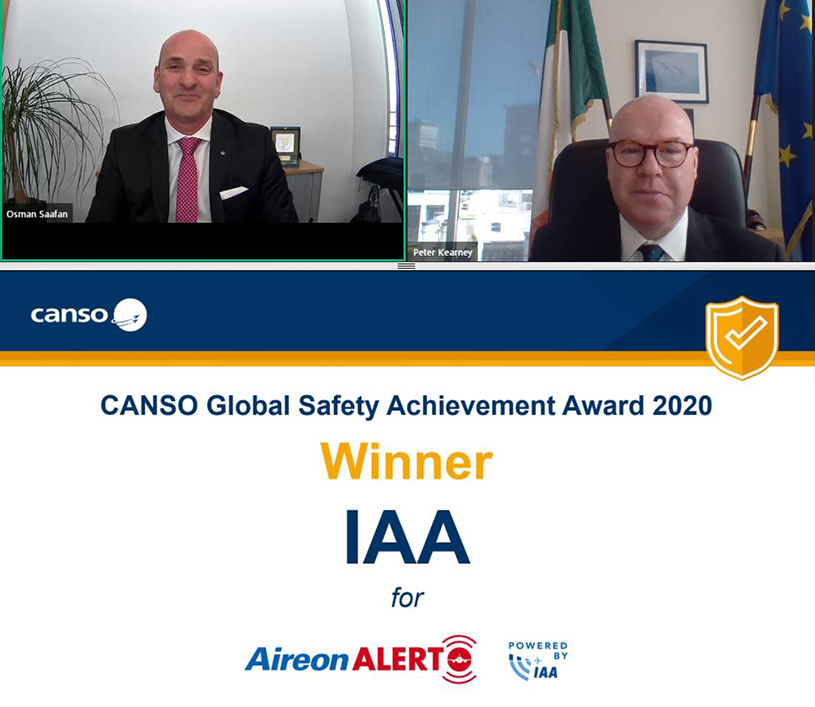 CANSO award acceptance IAA Chief Executive Mr. Peter Kearney - Copy
